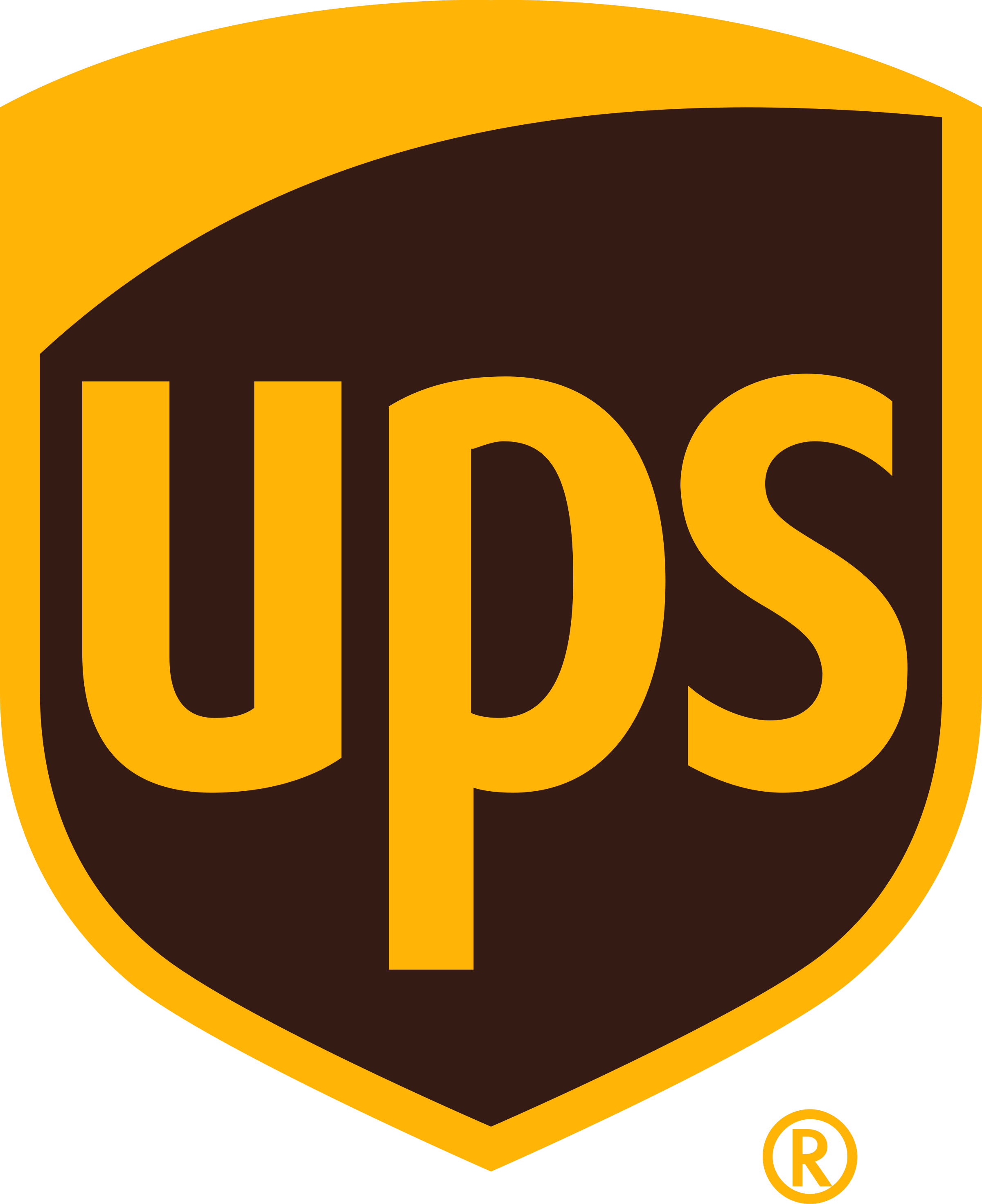 ups logo — shipping label carrier option